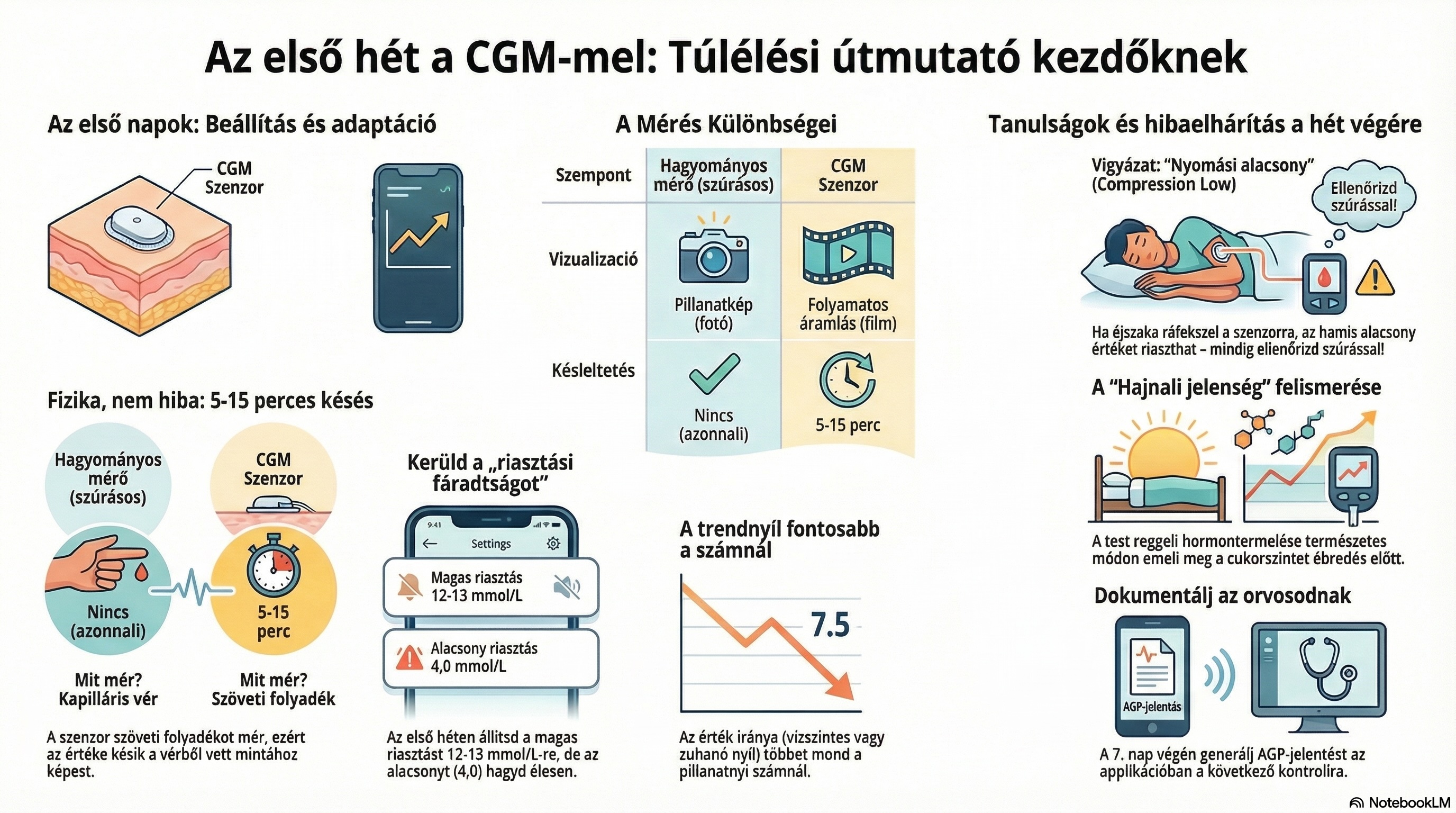 Az első hét CGM-mel — mire számíts valójában